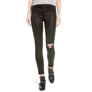 DL1961 Margaux Instasculpt Ankle Skinny in Habasu Jeans Women's 29 Black Raw Hem